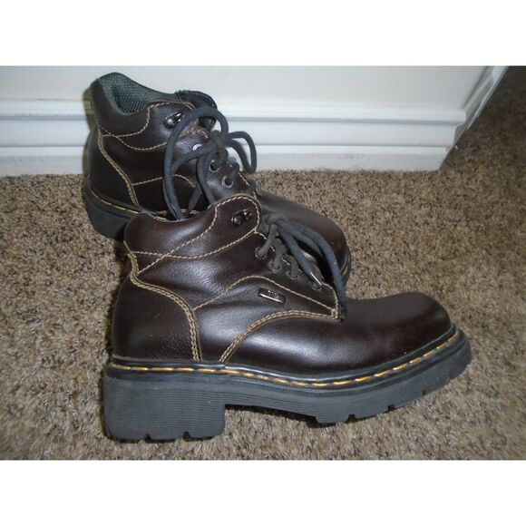 Dr MARTENS 9271 Vintage MIE chunky high top lace-up brown boots Mens 9 womens 10 - Picture 4 of 12